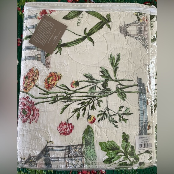 Vintage Colonial Williamsburg Garden Folly Quilt King - Brand New W Tags - Picture 7 of 13